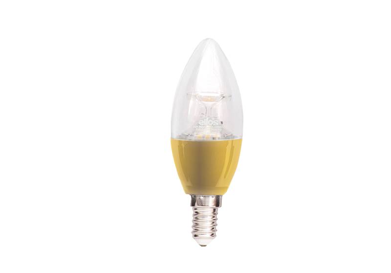 led-CANDLE WITH LENS -C37-5W -gold body
