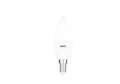 Set of 6 LED CANDLE (C37) 5W Cool Daylight 6500 Kelvin E14