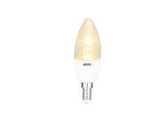 LED CANDLE WITH LENS (C37) 5W Warm Light 3000 Kelvin E14 - WHITE BODY