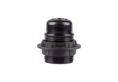 E27 lamp holder-black